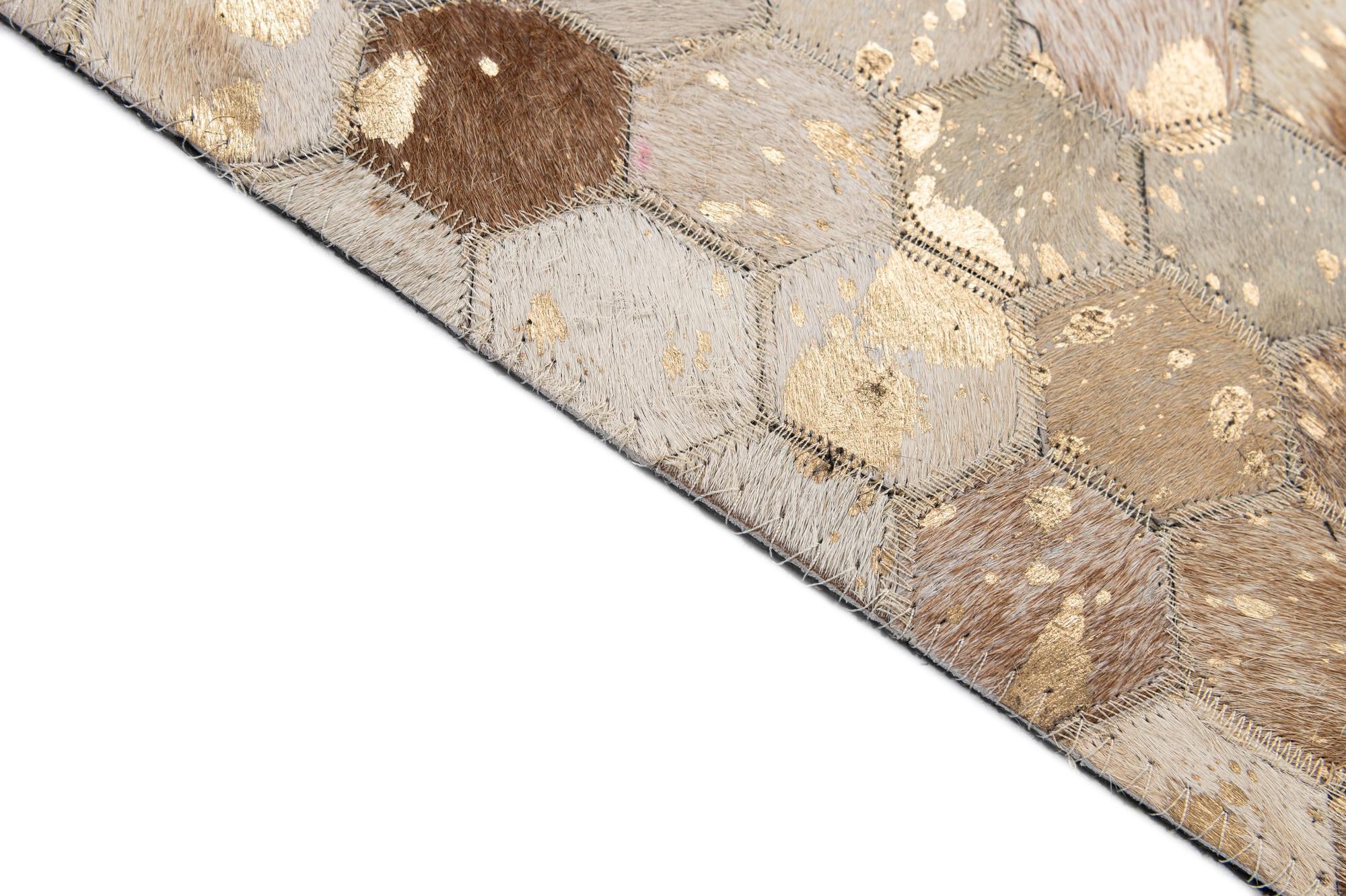 5' 1 x 8' 1 Cowhide - Patchwork Rug