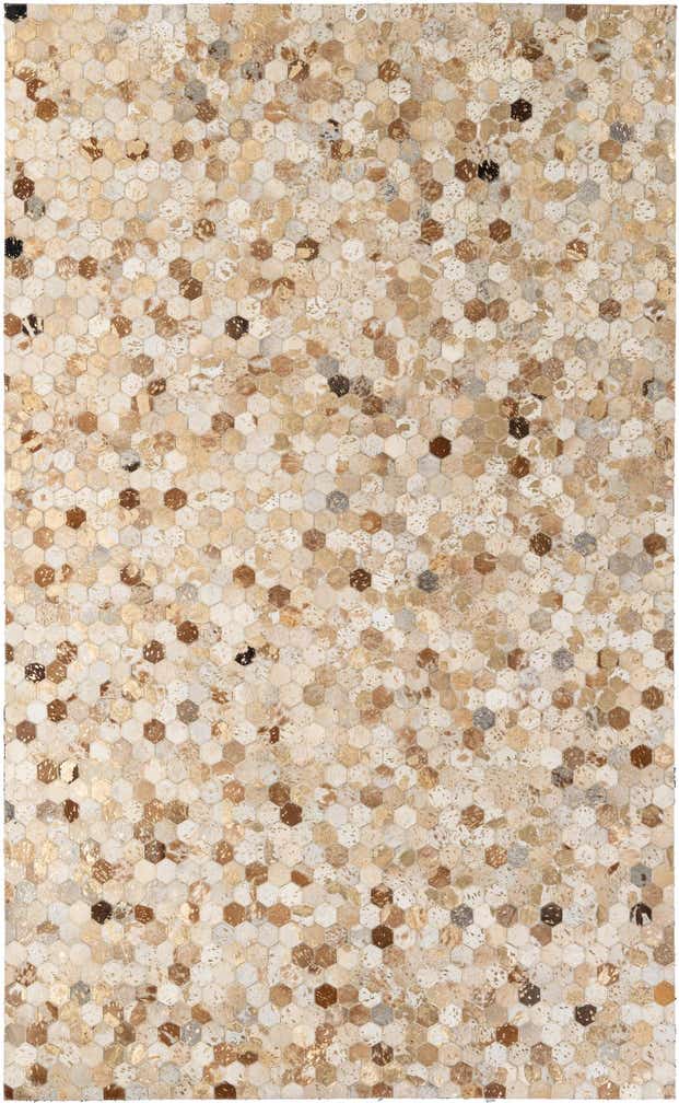 5' 1 x 8' 1 Cowhide - Patchwork Rug