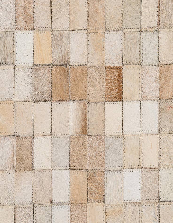 Detail image of 5' 1 x 8' 1 Cowhide - Patchwork Rug