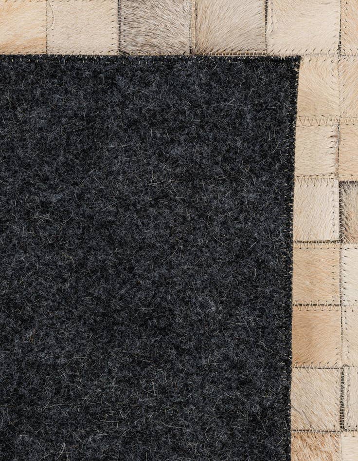 Detail image of 5' 1 x 8' 1 Cowhide - Patchwork Rug