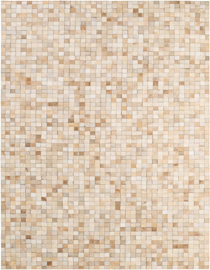 Detail image of 5' 1 x 8' 1 Cowhide - Patchwork Rug