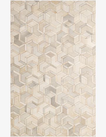 4' 11 x 7' 11 Cowhide - Patchwork Rug
