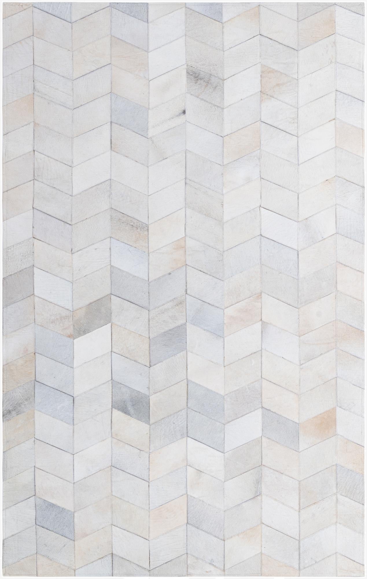 5' 1 x 8' Cowhide - Patchwork Rug