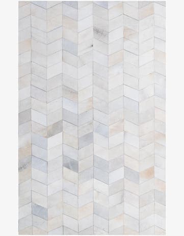 5' 1 x 8' Cowhide - Patchwork Rug