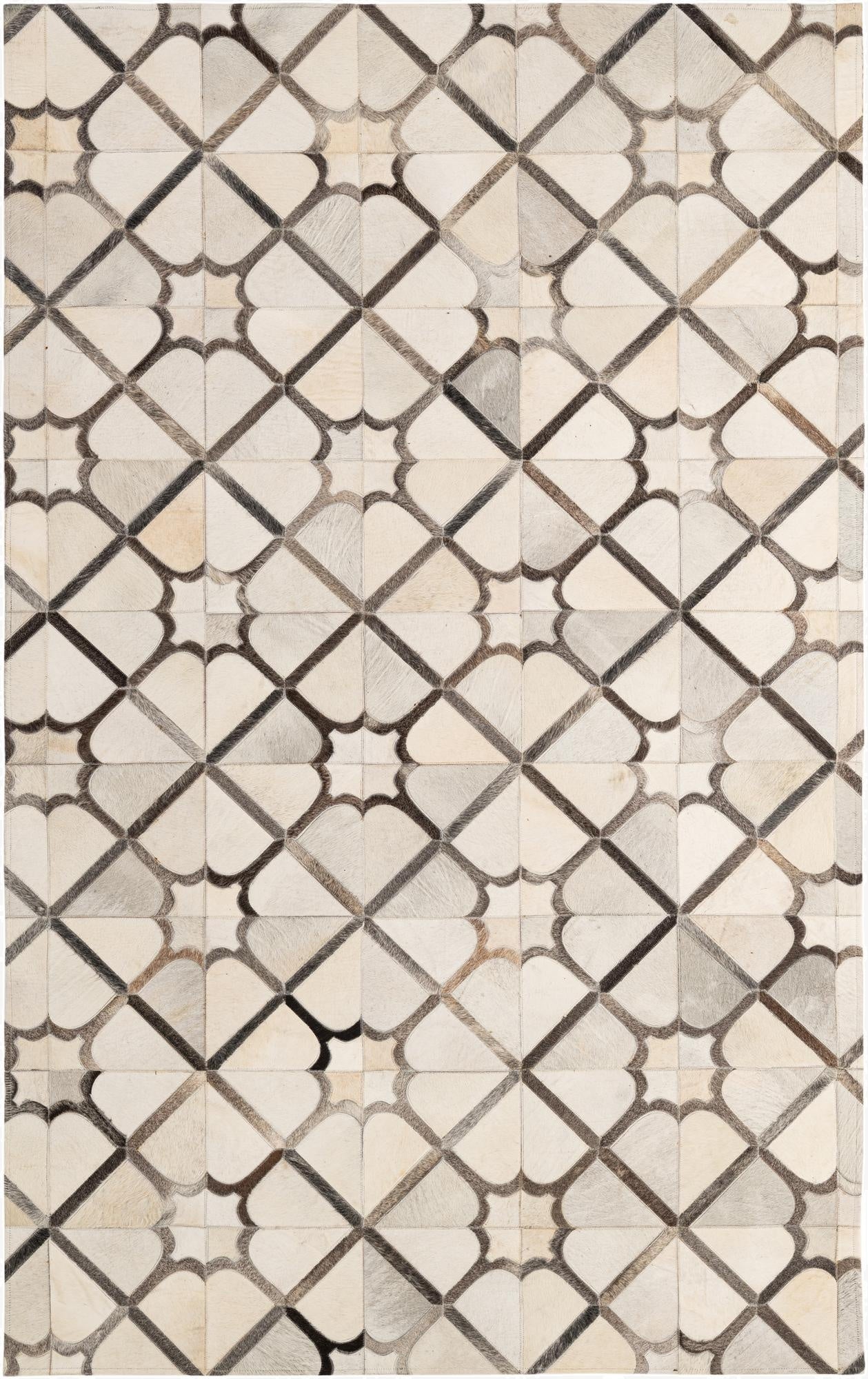 5' x 7' 11 Cowhide - Patchwork Rug