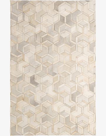 5' 1 x 7' 11 Cowhide - Patchwork Rug