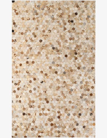 5' 1 x 8' 1 Cowhide - Patchwork Rug