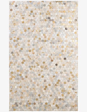 5' 1 x 8' 1 Cowhide - Patchwork Rug