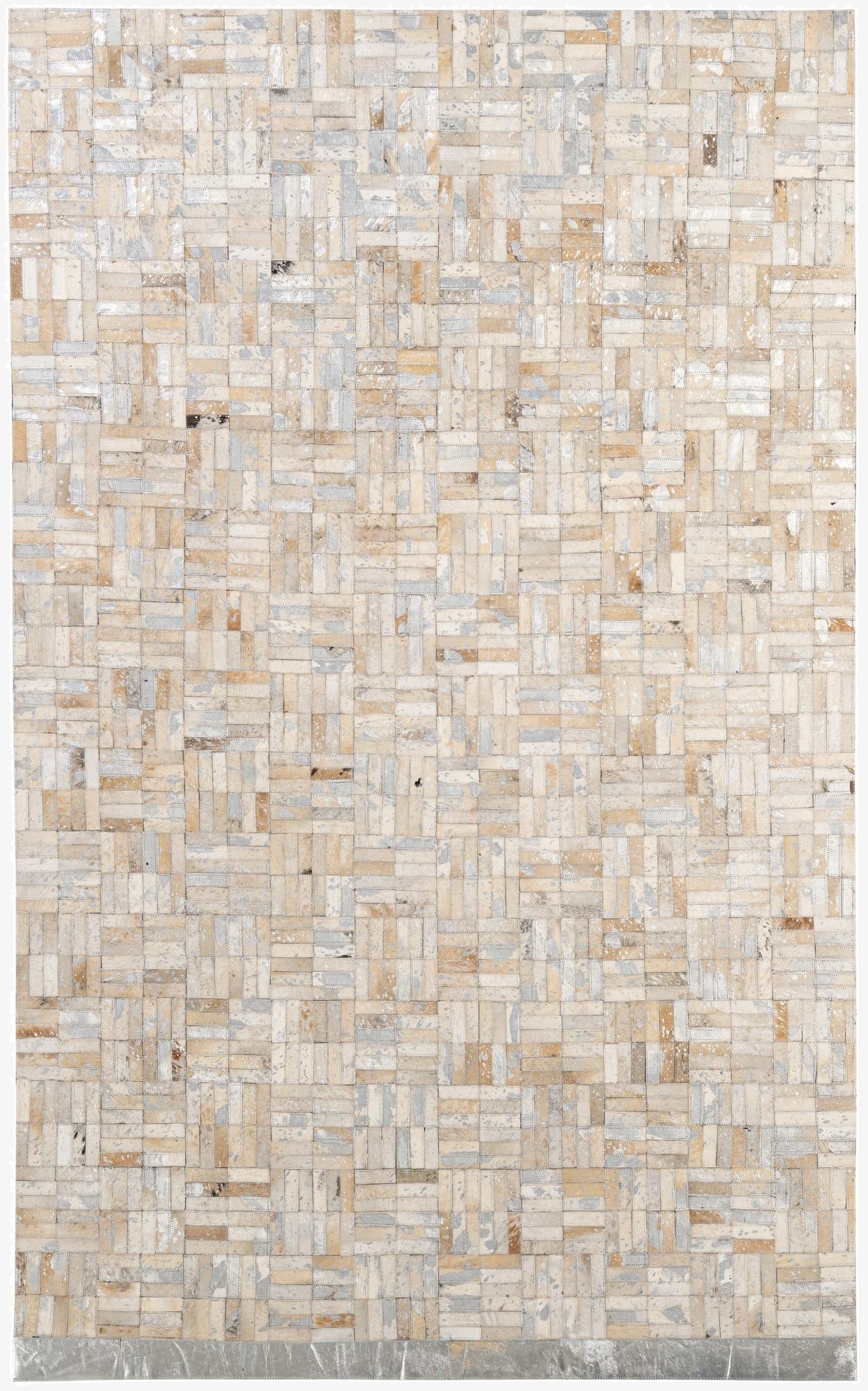 4' 11 x 8' Cowhide - Patchwork Rug