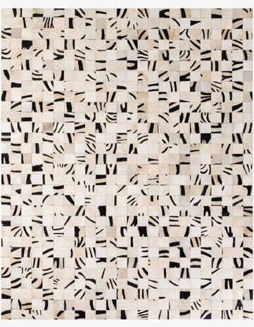 8' 11 x 9' 9 Cowhide - Patchwork Rug