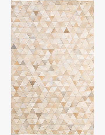 5' 2 x 8' 2 Cowhide - Patchwork Rug