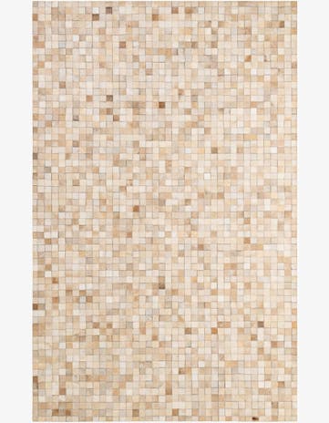 5' 1 x 8' Cowhide - Patchwork Rug