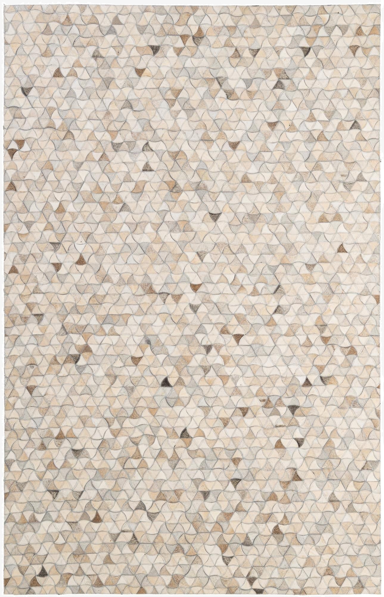 4' 11 x 7' 11 Cowhide - Patchwork Rug