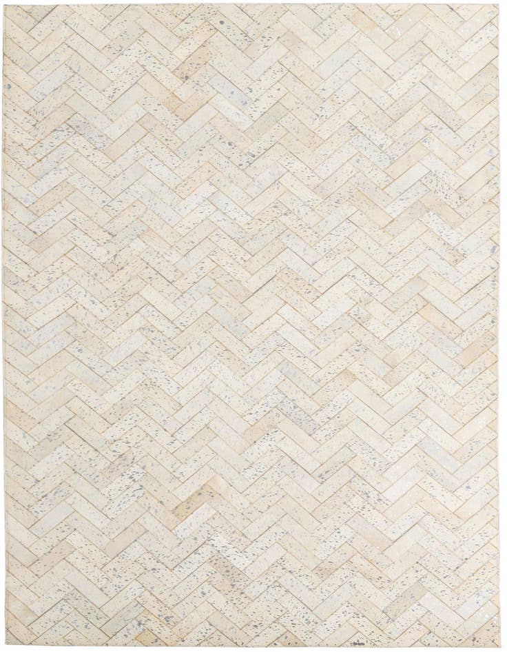 Detail image of 5' x 7' 9 Cowhide Leather Rug