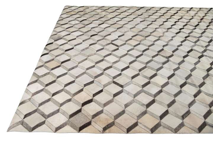 8' x 10' Cowhide Leather Rug