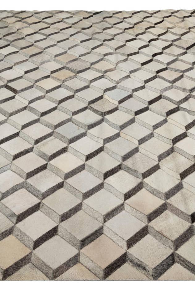 Detail image of 8' x 10' Cowhide Leather Rug