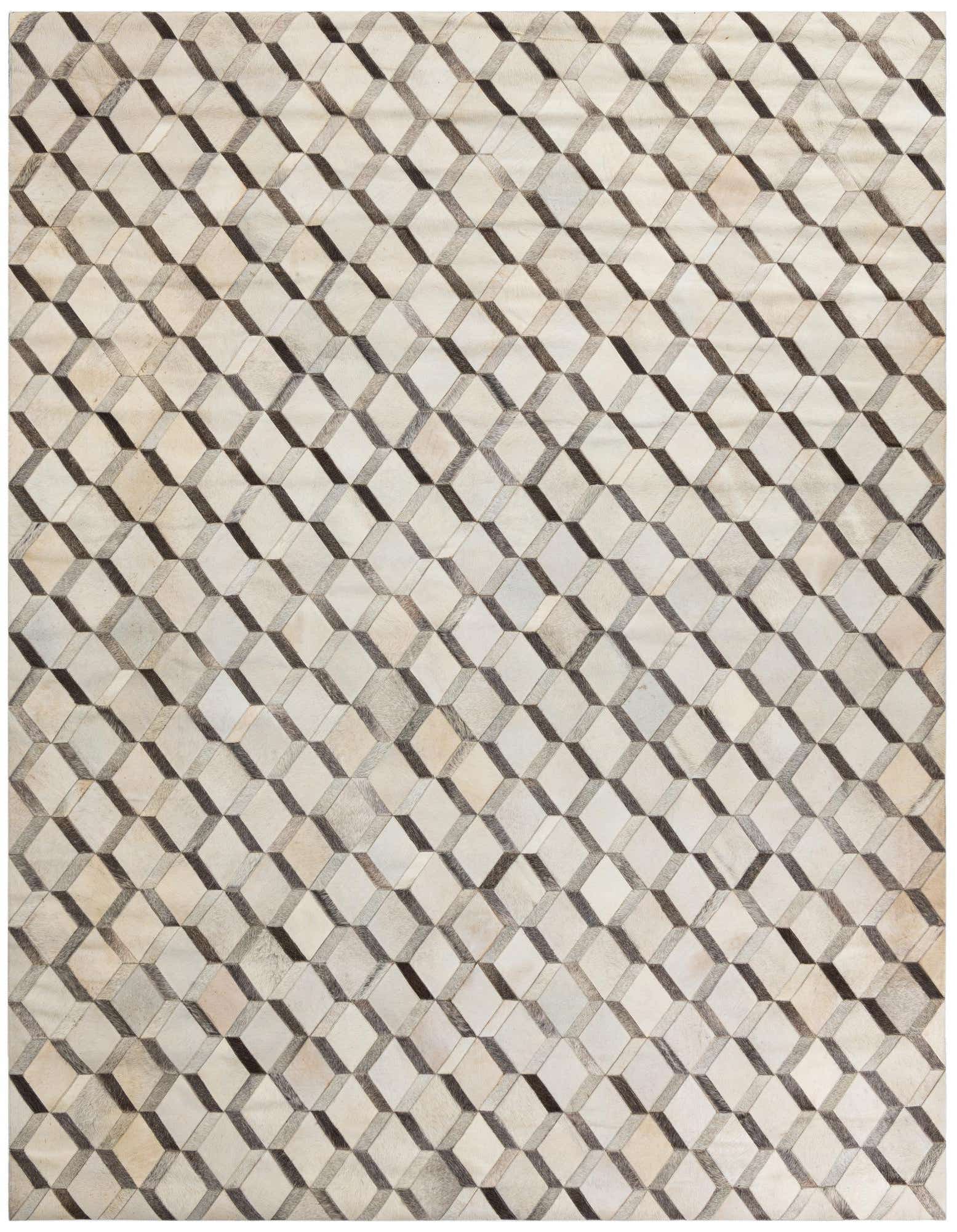 8' x 10' Cowhide Leather Rug