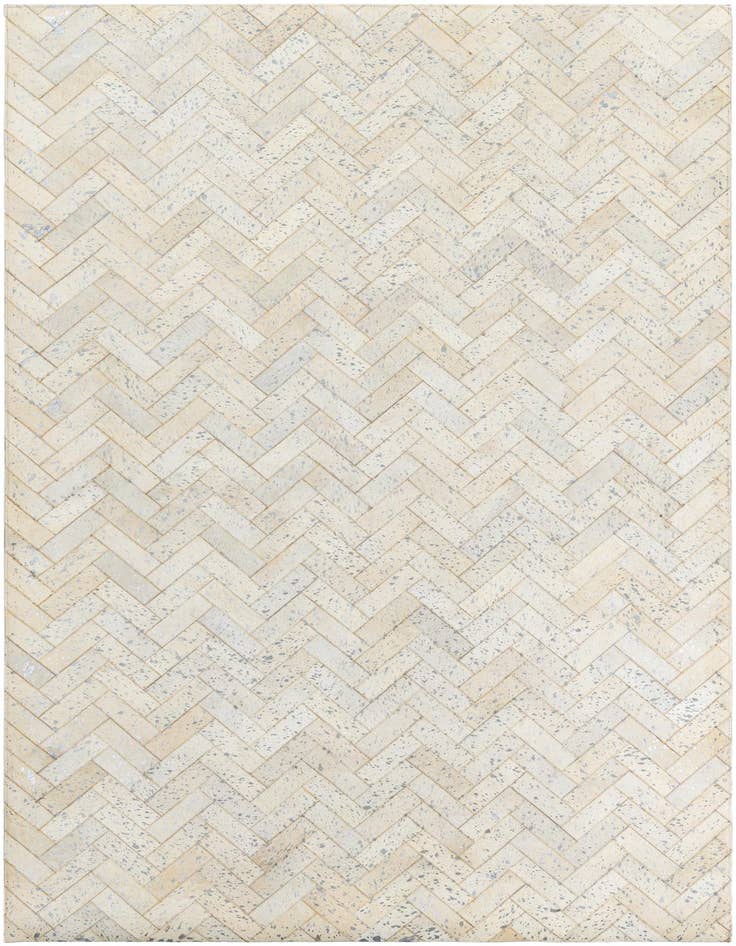 Detail image of 5' x 7' 10 Cowhide Leather Rug