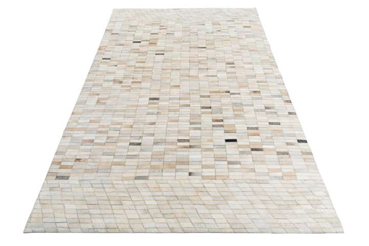 5' x 7' 10 Cowhide Leather Rug