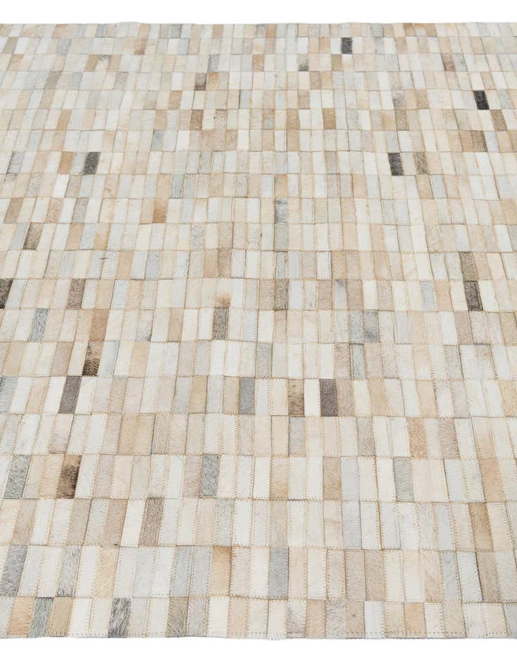 Detail image of 5' x 7' 10 Cowhide Leather Rug