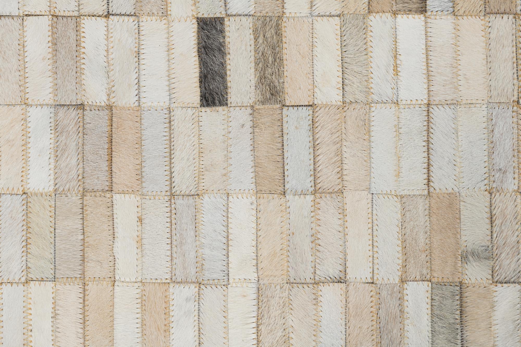 5' x 7' 10 Cowhide Leather Rug