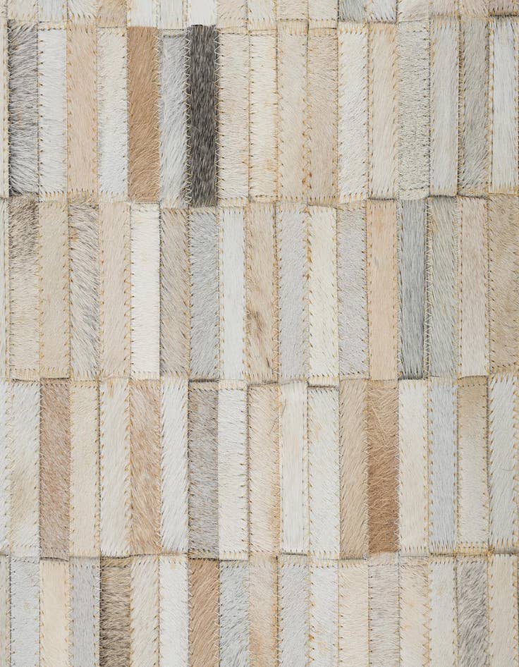 Detail image of 5' x 7' 10 Cowhide Leather Rug