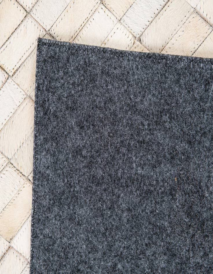 Detail image of 5' x 7' 10 Cowhide Leather Rug