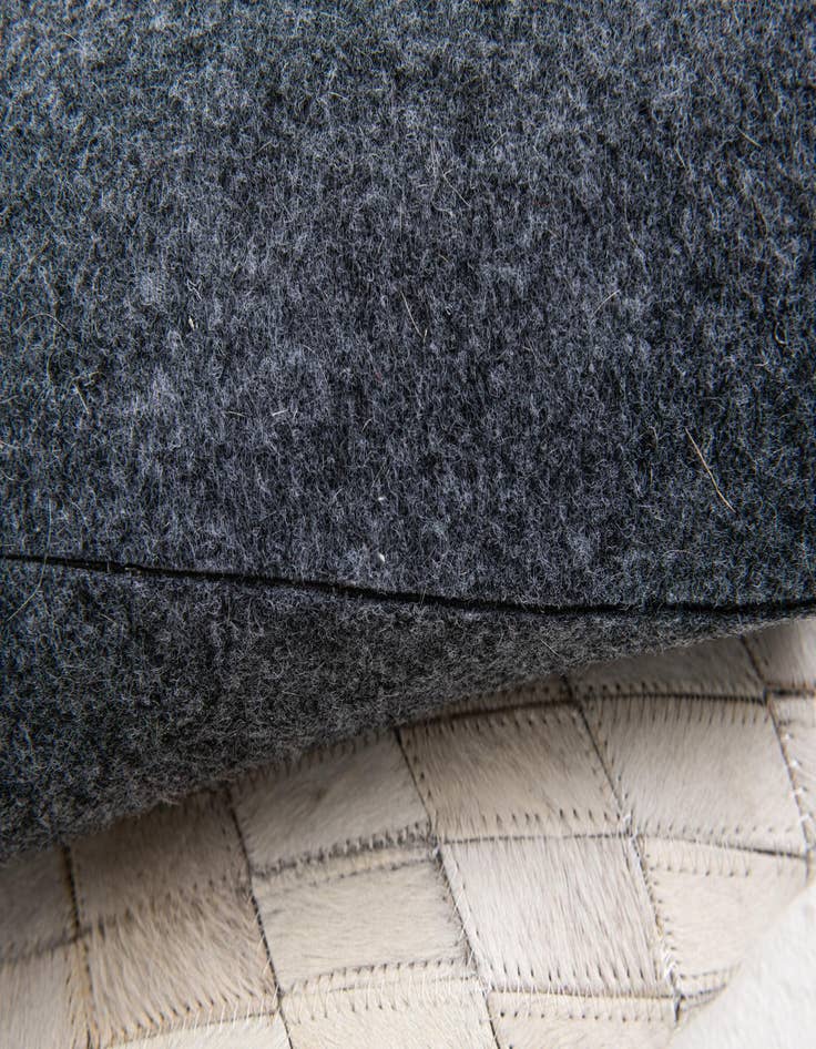 Detail image of 5' x 7' 10 Cowhide Leather Rug