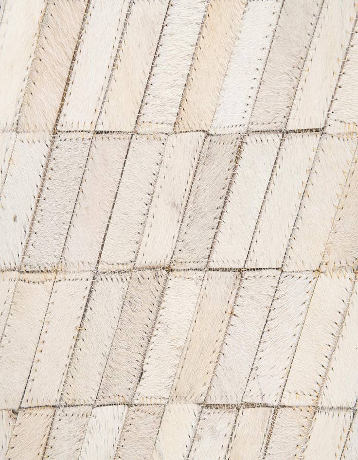 Detail image of 5' x 7' 10 Cowhide Leather Rug