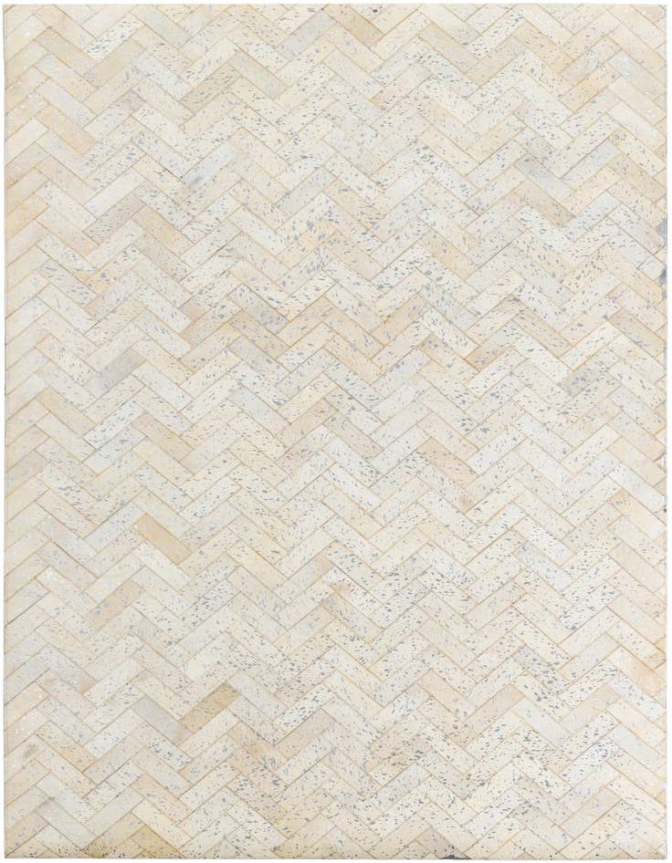 Detail image of 5' x 7' 10 Cowhide Leather Rug