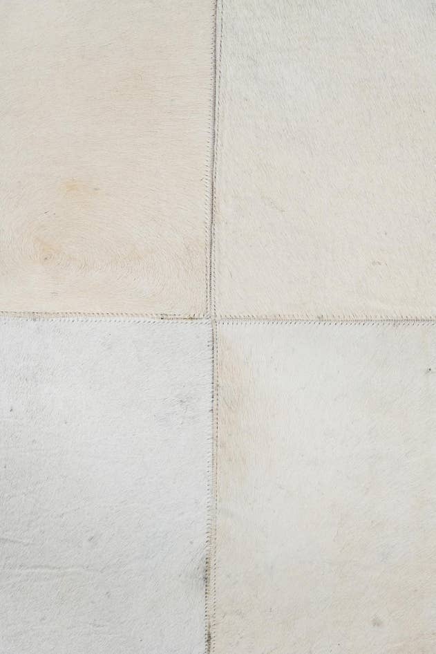 Detail image of 5' 2 x 8' Cowhide Leather Rug