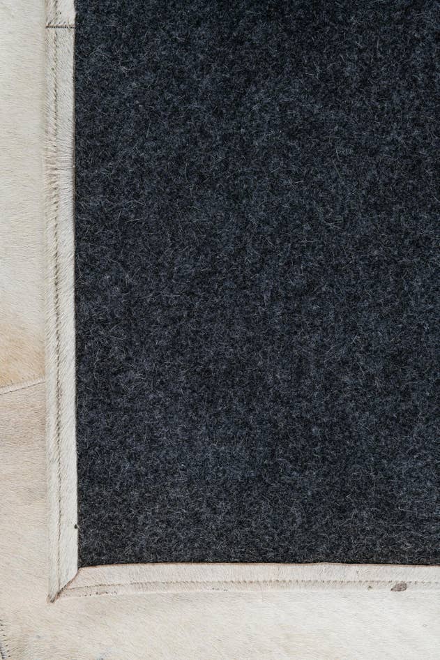 Detail image of 5' 2 x 8' Cowhide Leather Rug