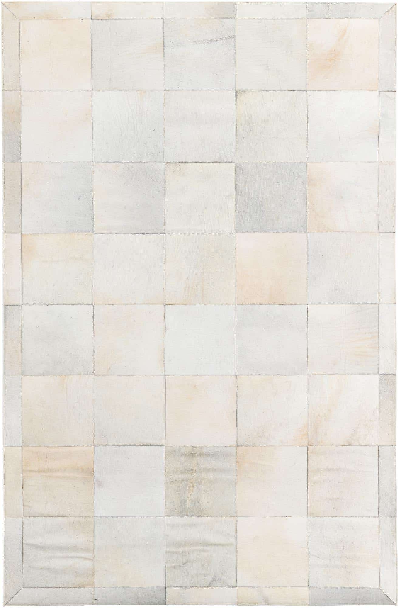 5' 2 x 8' Cowhide Leather Rug