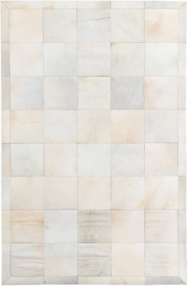 Detail image of 5' 2 x 8' Cowhide Leather Rug