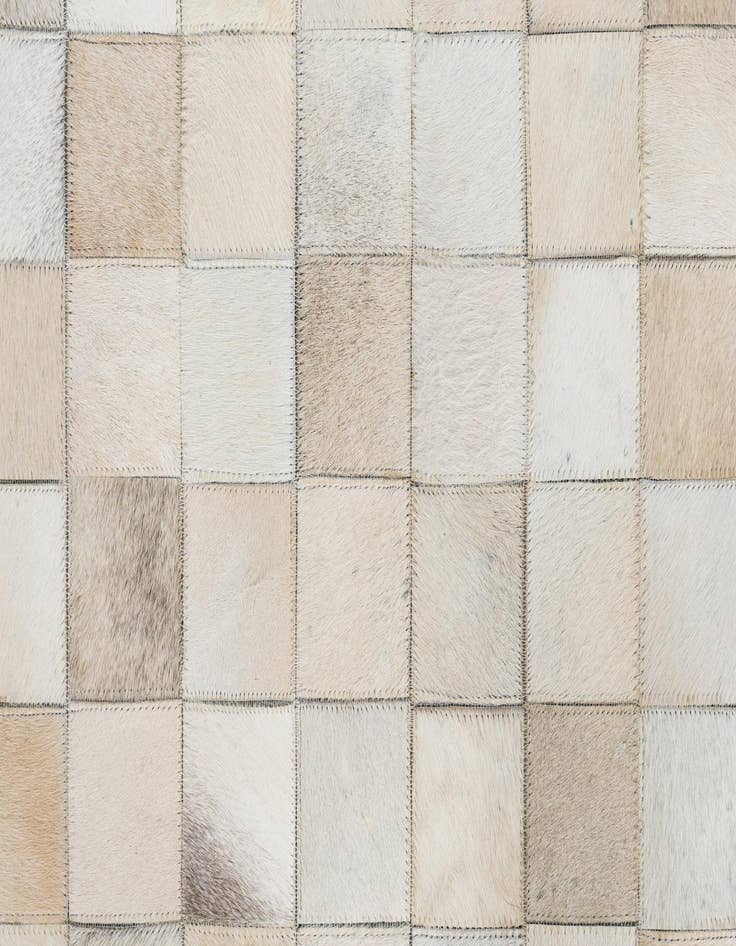 Detail image of 5' 1 x 8' Cowhide Leather Rug