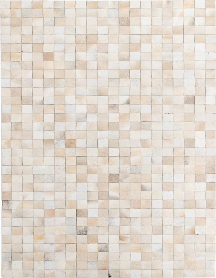 Detail image of 5' 1 x 8' Cowhide Leather Rug
