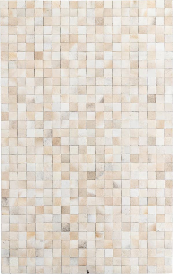 Detail image of 5' 1 x 8' Cowhide Leather Rug