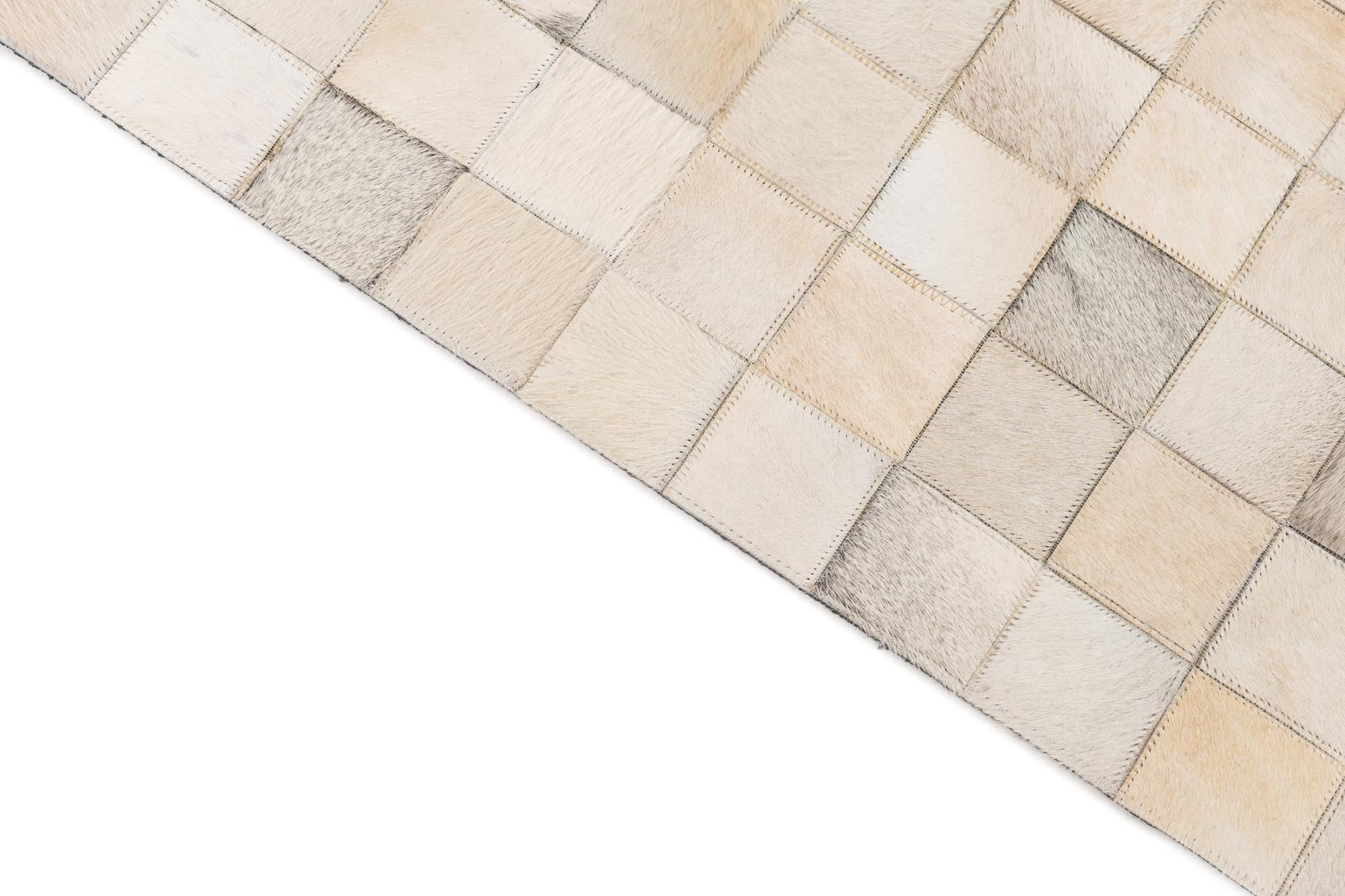 5' x 8' Cowhide Leather Rug