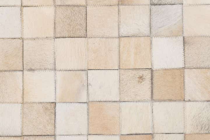 5' x 8' Cowhide Leather Rug
