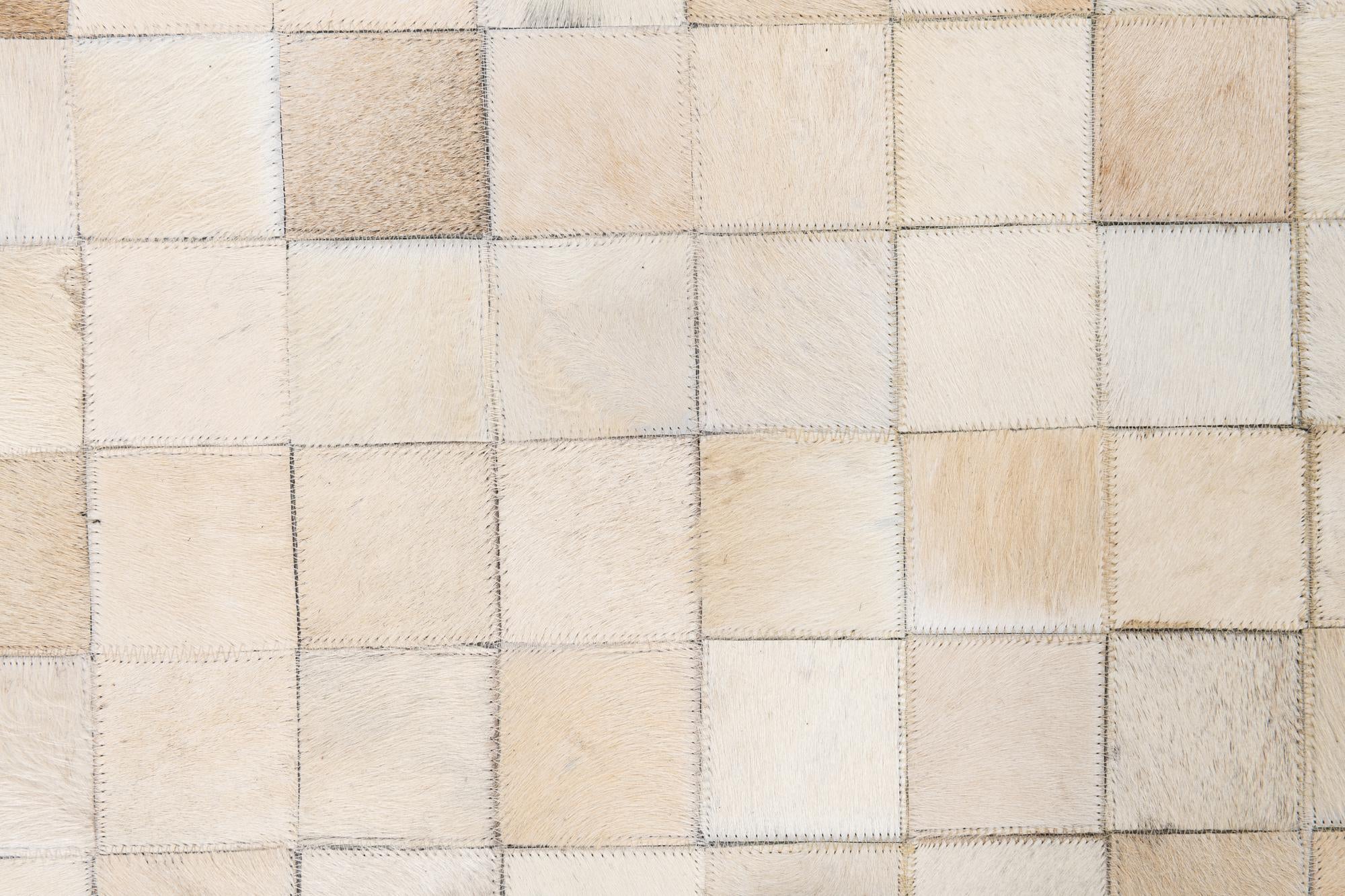 5' x 8' Cowhide Leather Rug