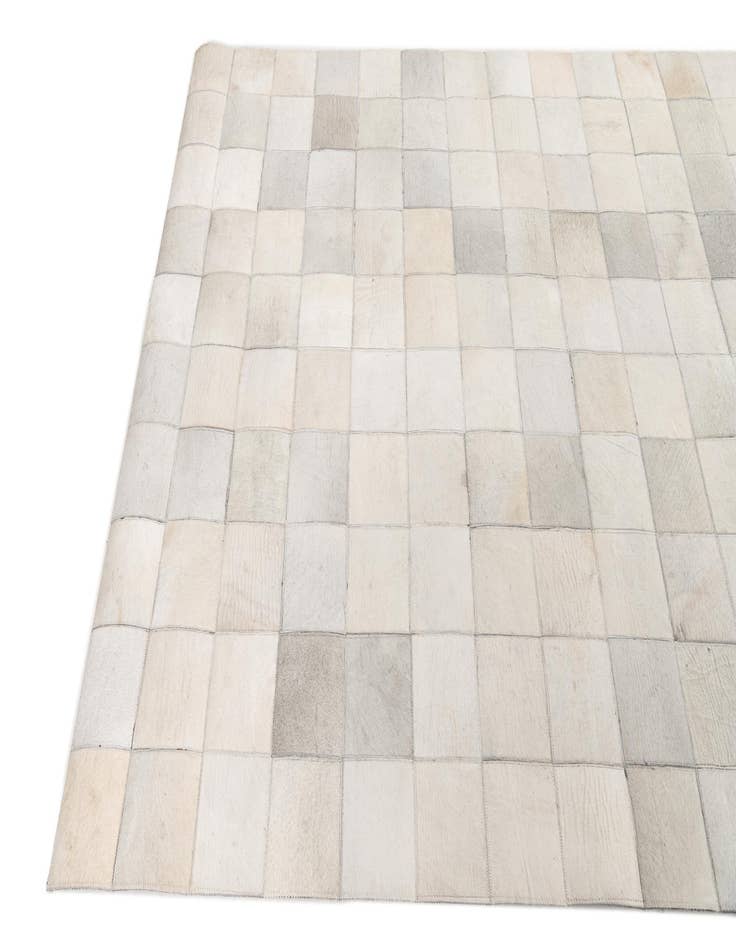 Detail image of 5' x 7' 9 Cowhide Leather Rug