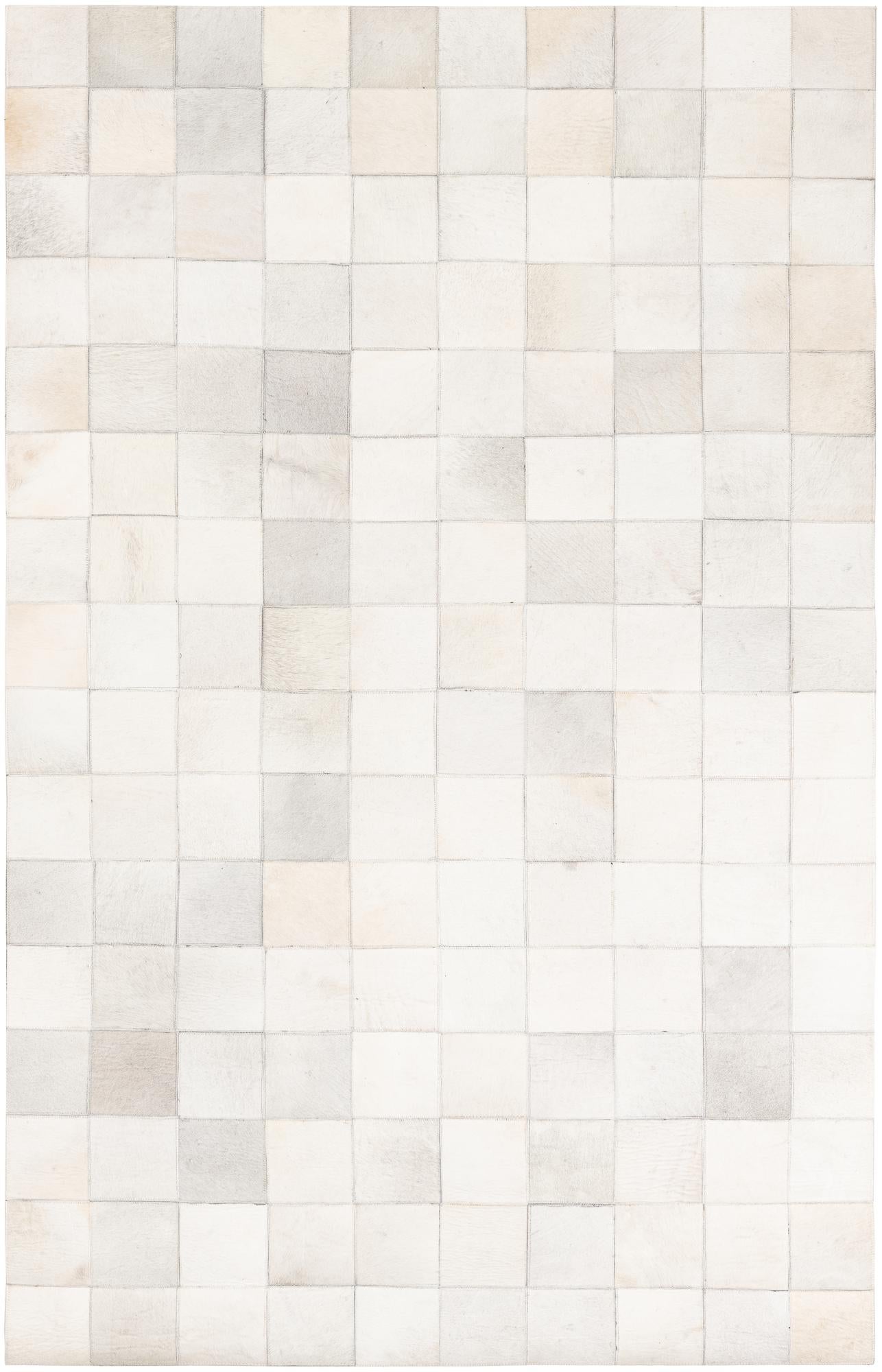 5' x 7' 9 Cowhide Leather Rug