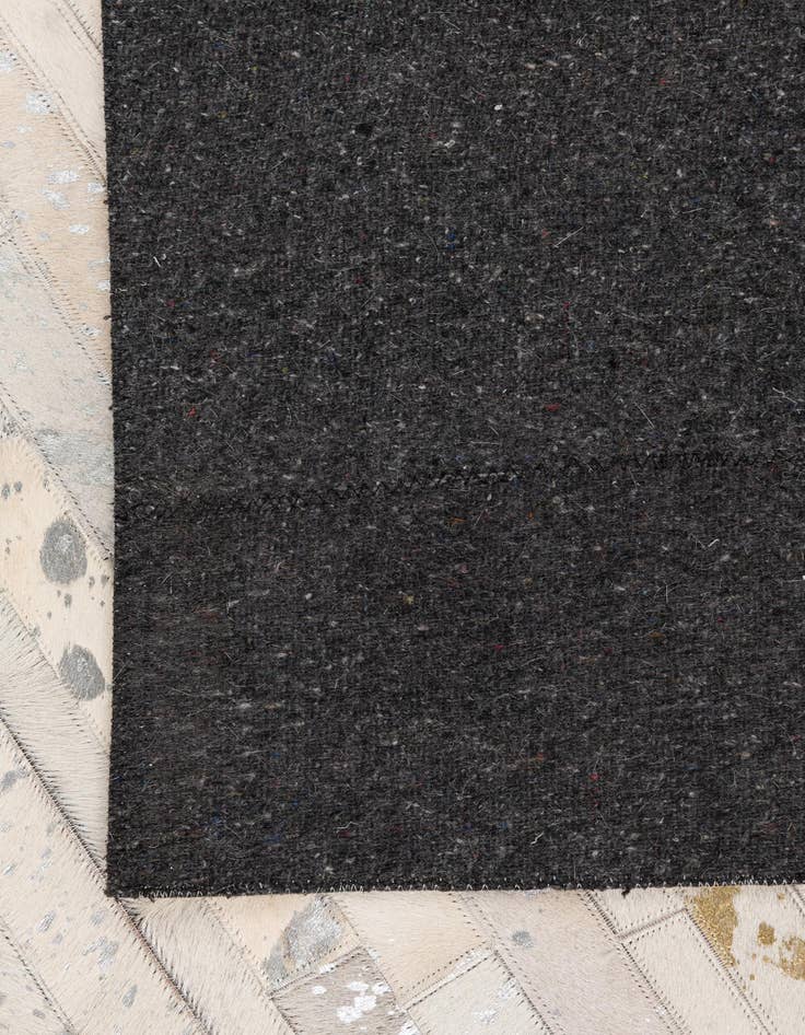 Detail image of 5' 2 x 7' 10 Cowhide Leather Rug