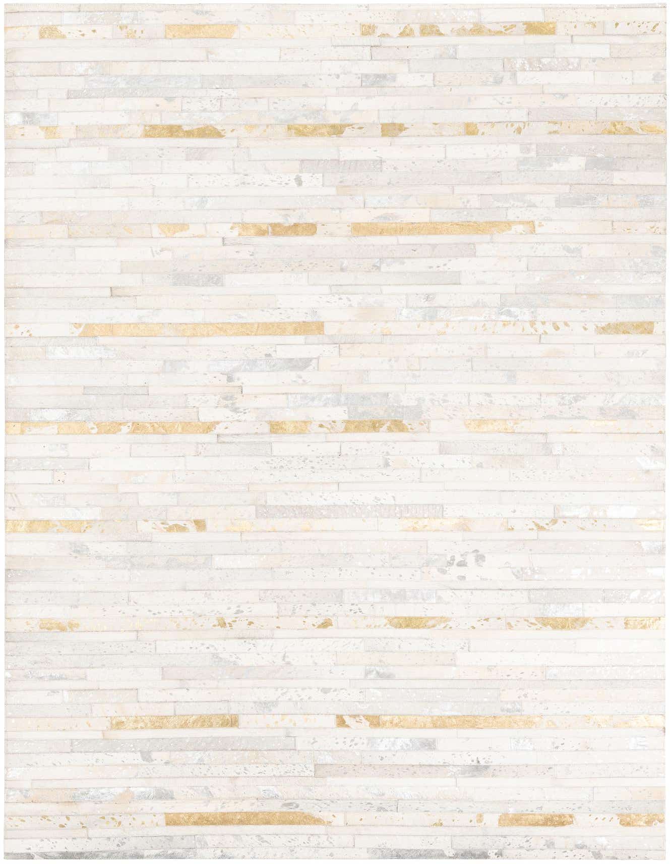 5' 2 x 7' 10 Cowhide Leather Rug