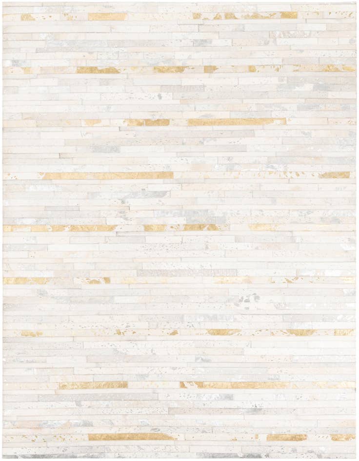 Detail image of 5' 2 x 7' 10 Cowhide Leather Rug