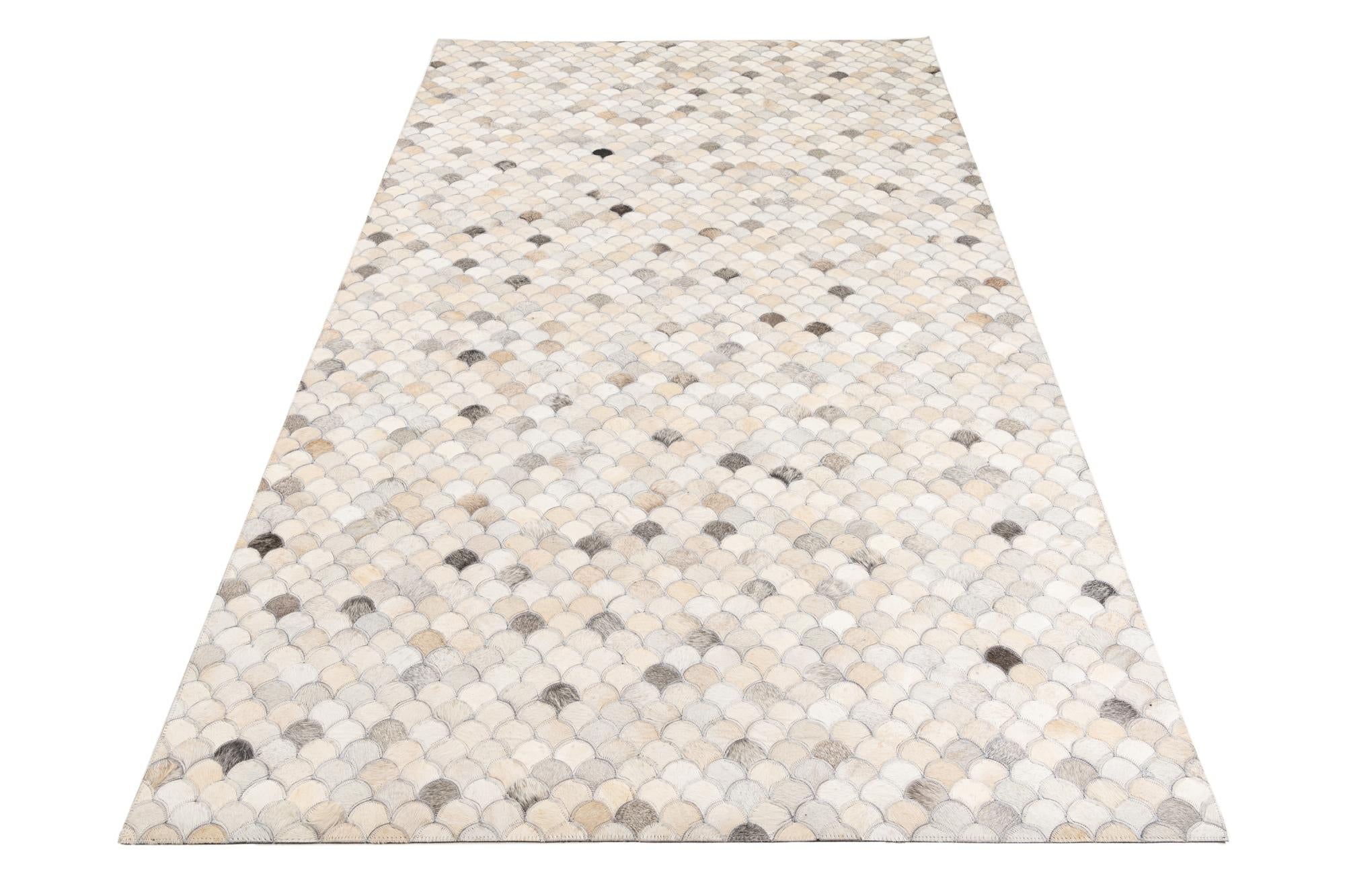 5' x 8' Cowhide Leather Rug