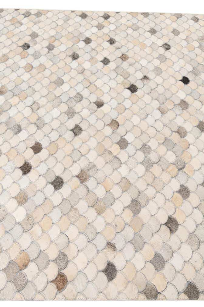 5' x 8' Cowhide Leather Rug