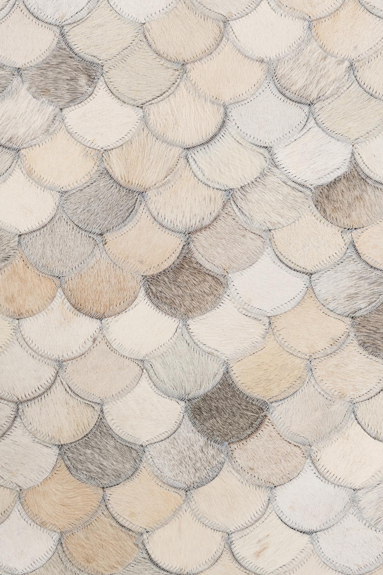 5' x 8' Cowhide Leather Rug