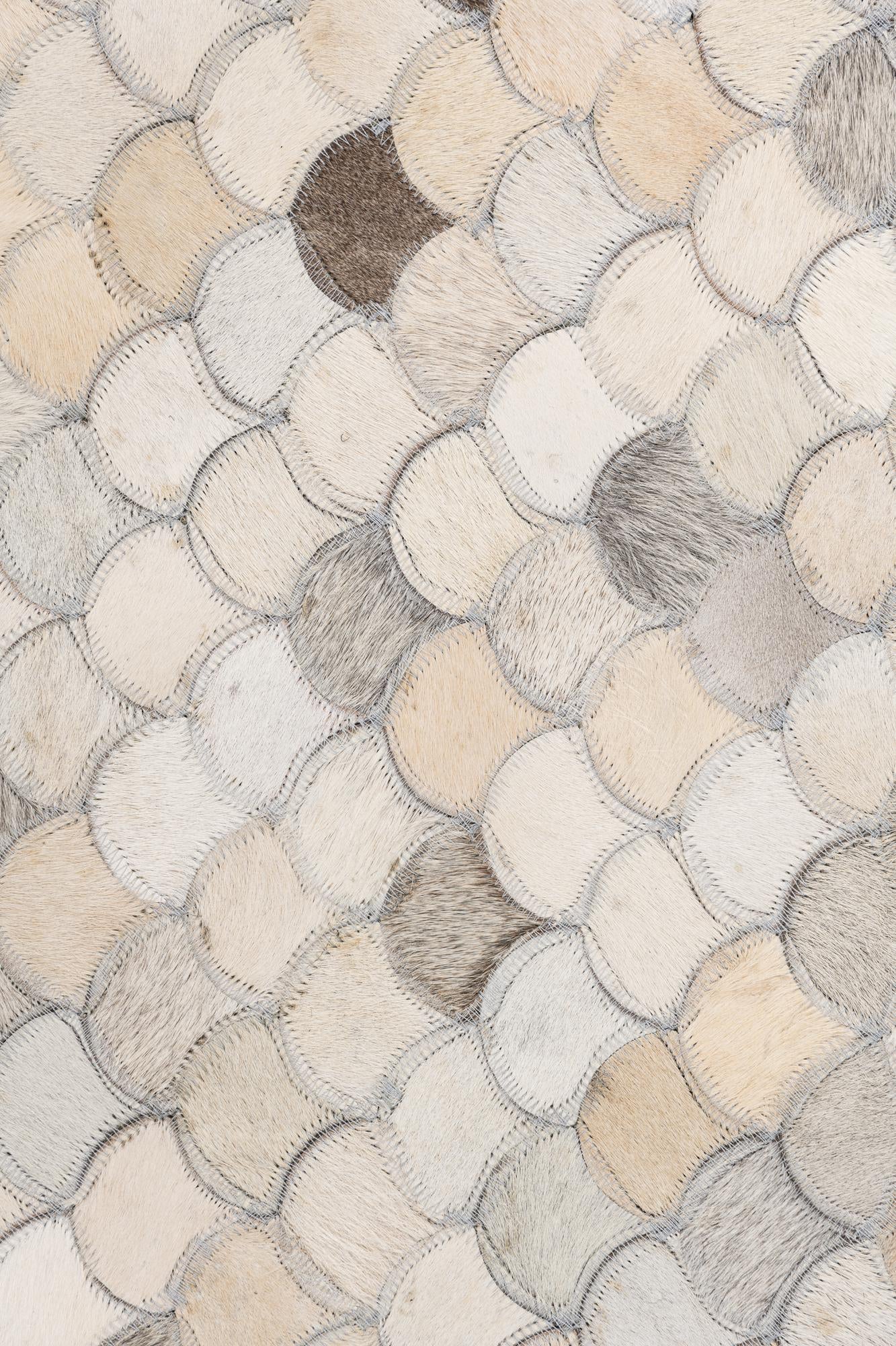 5' x 8' Cowhide Leather Rug