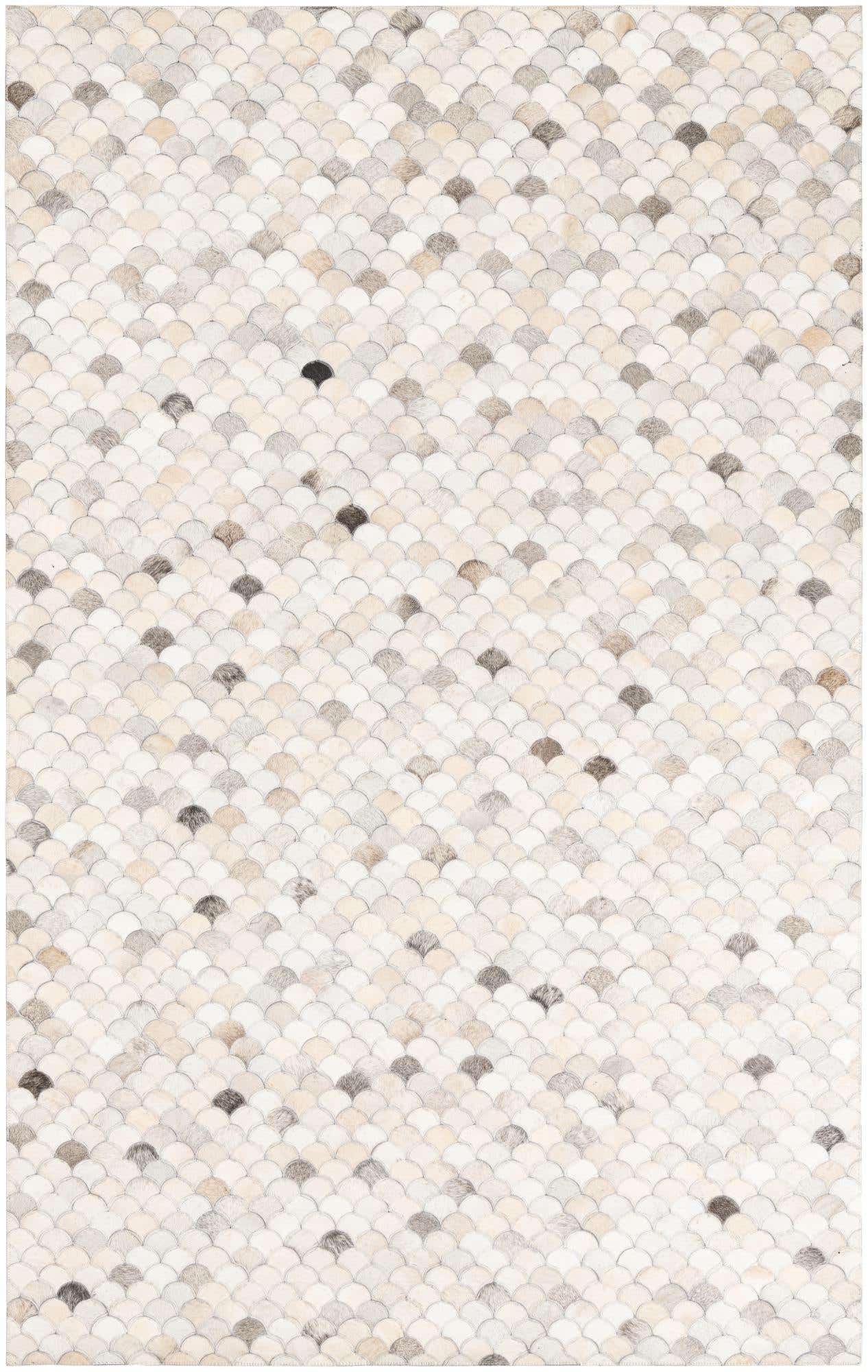 5' x 8' Cowhide Leather Rug